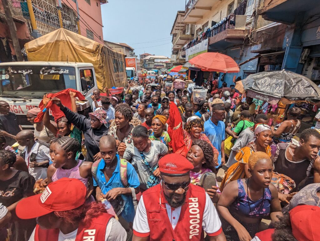 Opposition party rally in Freetown